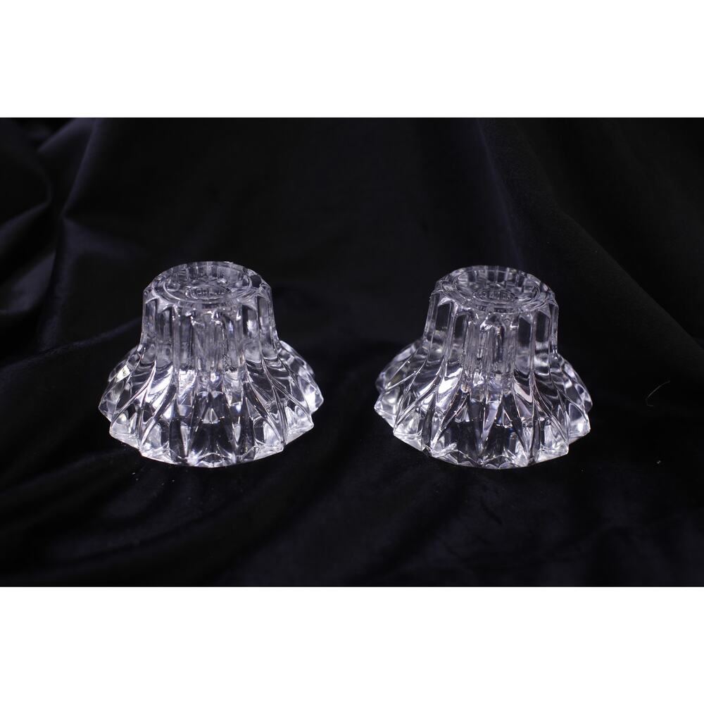 Vintage, Crystal Candle Holder, Set of 2, D'Arques, France, Classic, Elegant, H